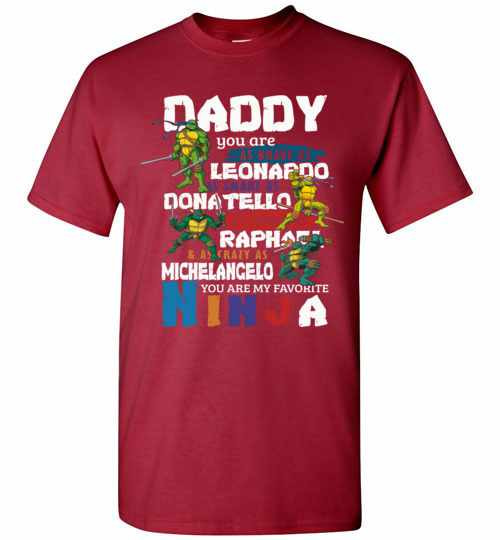 Inktee Store - Daddy You Are Ninja Turtle Men'S T-Shirt Image