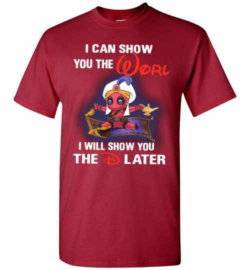 Inktee Store - Disney Aladdin Deadpool World I Will Show You The Men'S T-Shirt Image