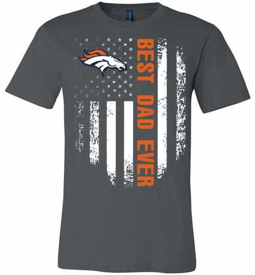 Inktee Store - Denver Broncos Best Dad Ever Independence Day American Premium T-Shirt Image
