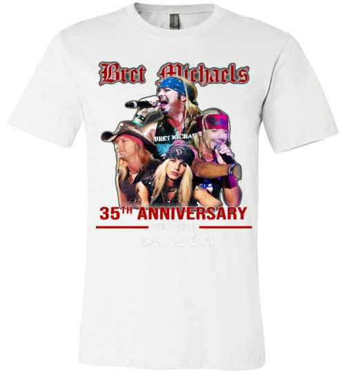 Inktee Store - 35Th Anniversary Bret Michaels 1983-2018 Premium T-Shirt Image