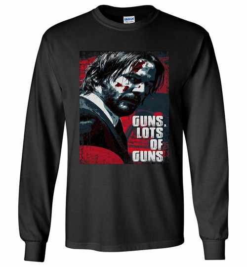 Inktee Store - John Wick Guns Lots Of Guns Long Sleeve T-Shirt Image