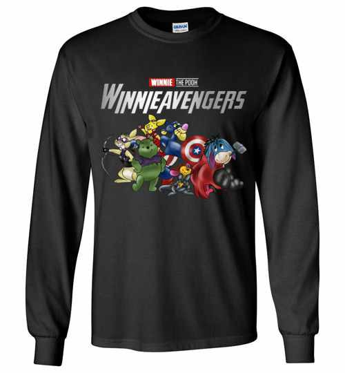 Inktee Store - Marvel Avengers Winnie The Pooh Winnieavengers Long Sleeve T-Shirt Image
