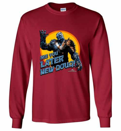 Inktee Store - Marvel Thor Ragnarok Korg Later New Doug Long Sleeve T-Shirt Image