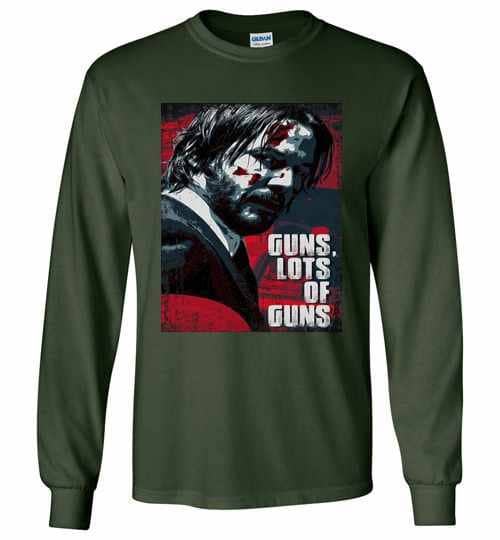 Inktee Store - John Wick Guns Lots Of Guns Long Sleeve T-Shirt Image