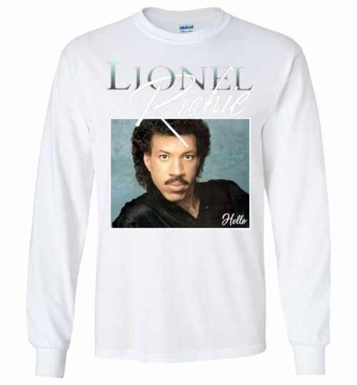Inktee Store - Hello Lionel Richie Long Sleeve T-Shirt Image