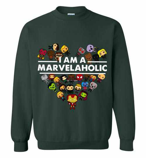 Inktee Store - I Am A Marvelaholic Marvel Aholic Avengers Sweatshirt Image