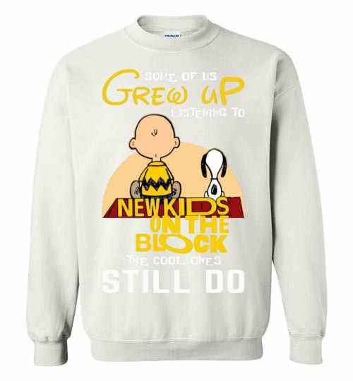 Inktee Store - Some Of Us Grew Up Listening To Nkotb Snoopy And Peanut Sweatshirt Image