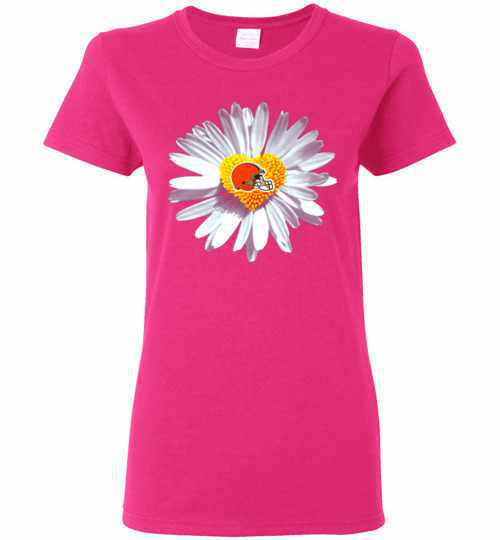 Inktee Store - Cleveland Browns Daisy Women'S T-Shirt Image
