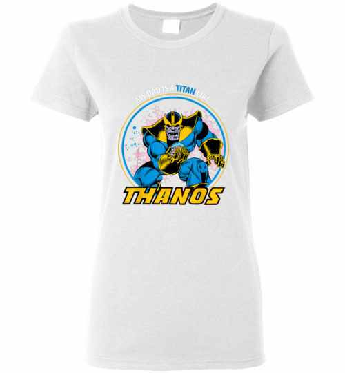 Inktee Store - Marvel Fathers Day My Dad Is A Titan Like Thanos Women'S T-Shirt Image
