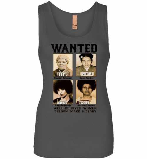 Inktee Store - Wanted 11169 Harriet Tubman 7053 Rosa Parks Womens Jersey Tank Top Image
