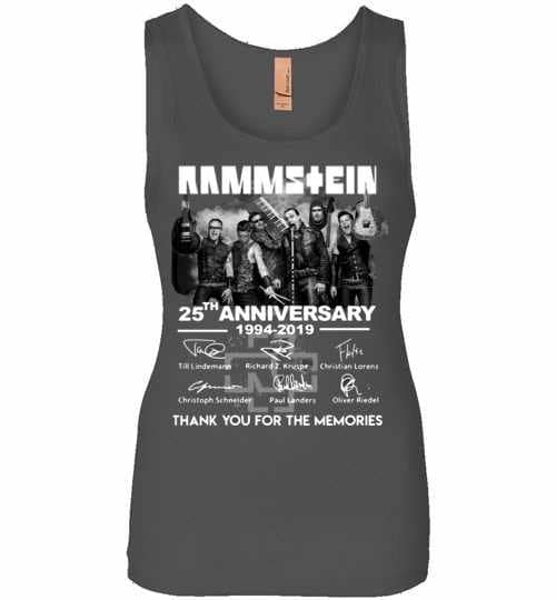 Inktee Store - 25Th Anniversary Rammstein 1994-2019 Womens Jersey Tank Top Image