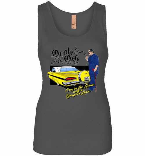 Inktee Store - Low Rider And Old Gangster Cholo Womens Jersey Tank Top Image