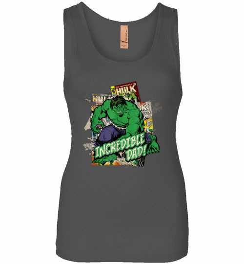 Inktee Store - Marvel Hulk Incredible Dad Fathers Day Womens Jersey Tank Top Image