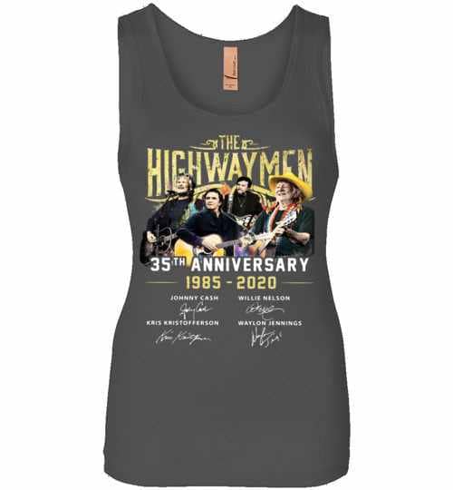 Inktee Store - 35Th Anniversary The Highwaymen 1985-2020 Womens Jersey Tank Top Image