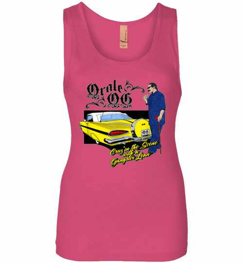 Inktee Store - Low Rider And Old Gangster Cholo Womens Jersey Tank Top Image