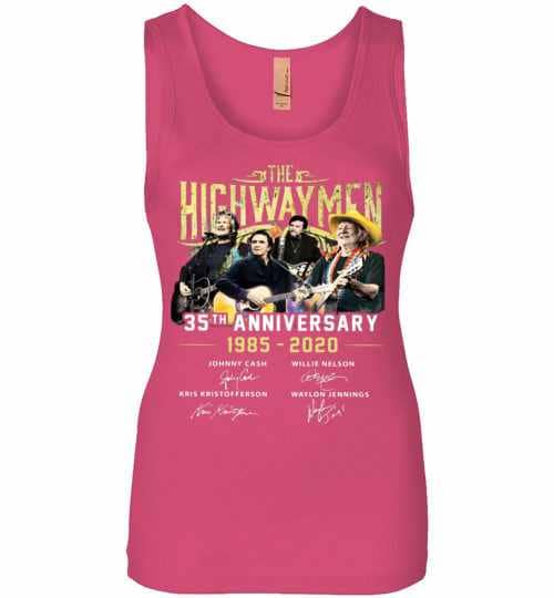 Inktee Store - 35Th Anniversary The Highwaymen 1985-2020 Womens Jersey Tank Top Image