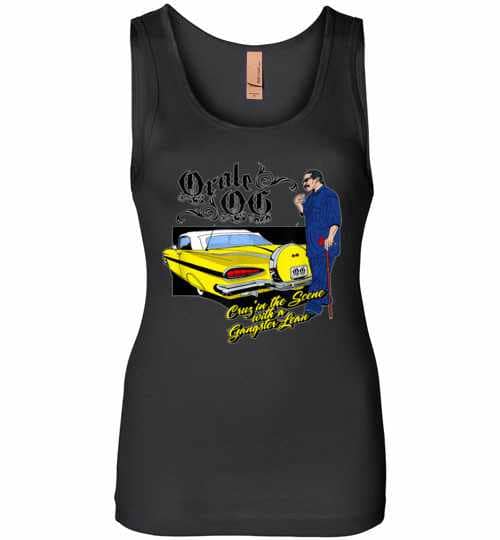 Inktee Store - Low Rider And Old Gangster Cholo Womens Jersey Tank Top Image