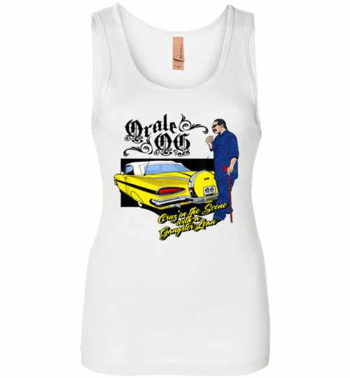 Inktee Store - Low Rider And Old Gangster Cholo Womens Jersey Tank Top Image