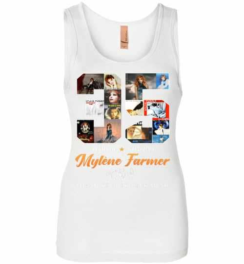 Inktee Store - 35Th Years Of Mylã¨ne Farmer 1984-2019 Womens Jersey Tank Top Image