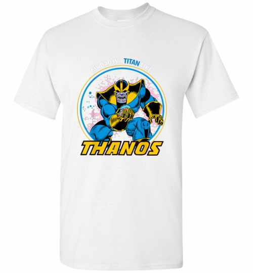 Inktee Store - Marvel Fathers Day My Dad Is A Titan Like Thanos Men'S T-Shirt Image