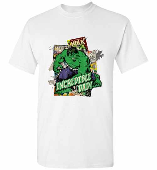 Inktee Store - Marvel Hulk Incredible Dad Fathers Day Men'S T-Shirt Image