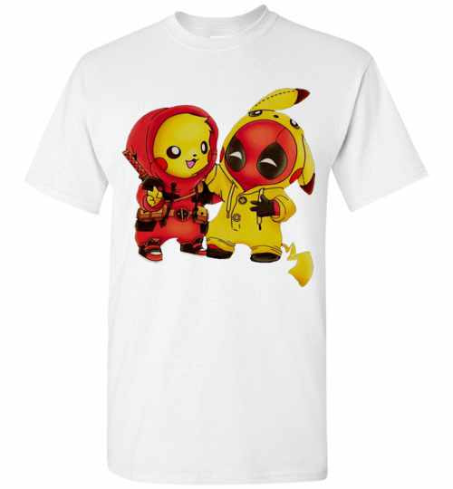 Inktee Store - Ryan Reynolds Pikachu Deadpool Men'S T-Shirt Image