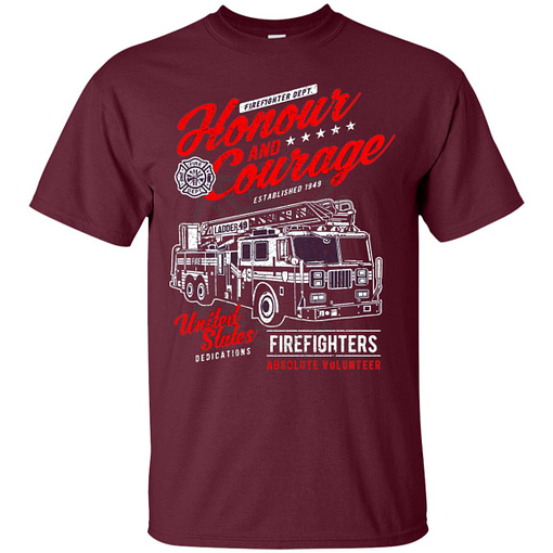 Inktee Store - Vintage Fireman Gift Punk Men’s T-Shirt Image