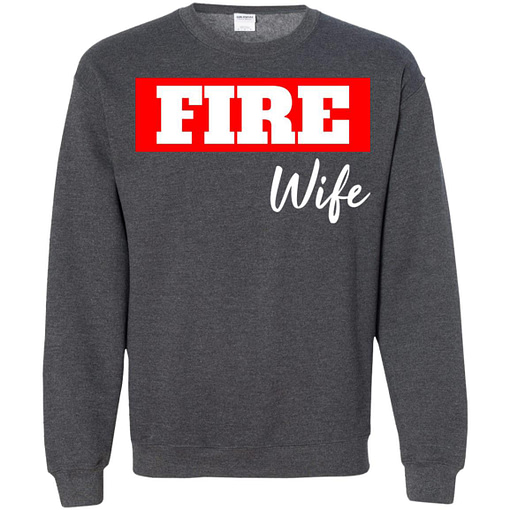 Inktee Store - Womens Fire Wife Firefighter'S Wife Sweatshirt Image