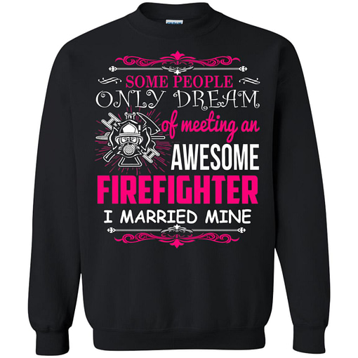 Inktee Store - Firefighters Wife Married An Awesome One Sweatshirt Image