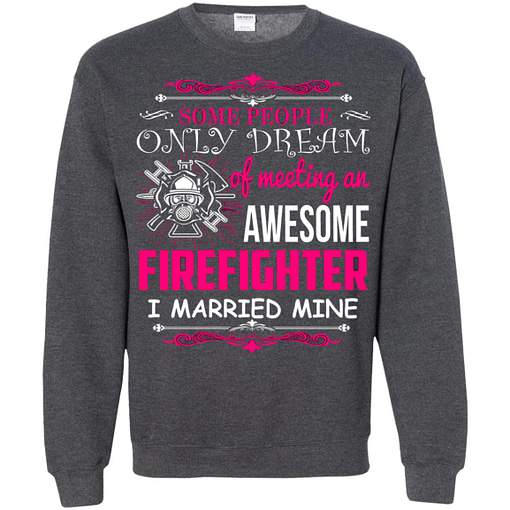Inktee Store - Firefighters Wife Married An Awesome One Sweatshirt Image