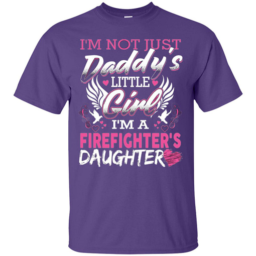 Inktee Store - Firefighter Daddy Little Girl Firefighter Daughter Men’s T-Shirt Image