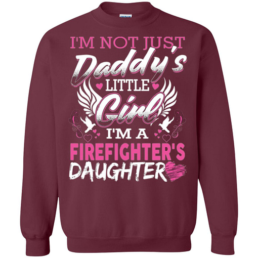 Inktee Store - Firefighter Daddy Little Girl Firefighter Daughter Sweatshirt Image