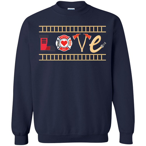 Inktee Store - Firefighter Dept Gift Kid Ladies Men Girl Outfit Sweatshirt Image