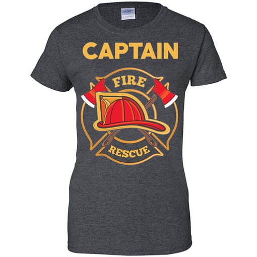 Inktee Store - Fire Rescue Captain Department Firefighters Firemen Women’s T-Shirt Image
