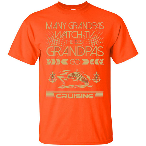 Inktee Store - Many Grandpas Watch Tv Best Cruising Outdoors Men’s T-Shirt Image