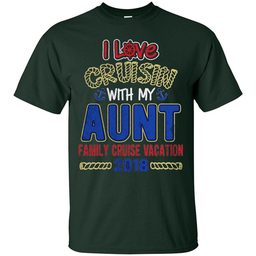 Inktee Store - I Love Cruising With My Aunt Cruise Shirt Family Vacation Men’s T-Shirt Image