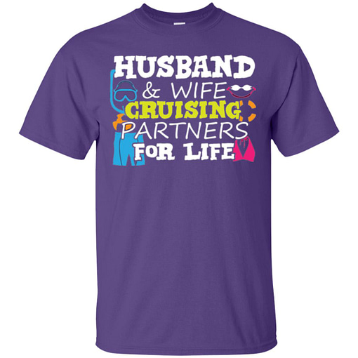 Inktee Store - Husband And Wife Cruising Partners For Life Vacation Men’s T-Shirt Image