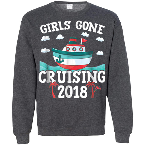 Inktee Store - Girls Gone Cruising 2018 Funny Cruise Trip Vacation Sweatshirt Image