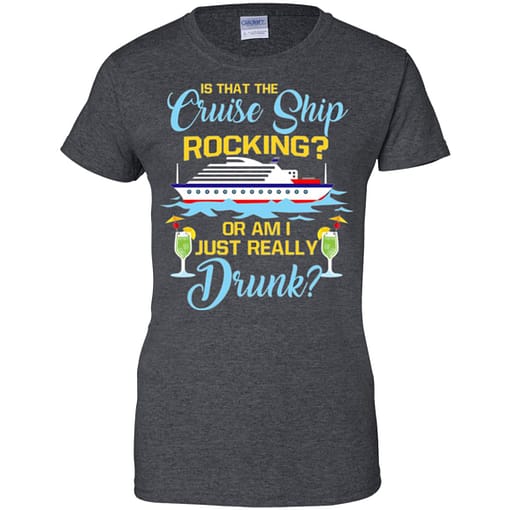 Inktee Store - Funny Cruise Ship Rocking Just Drunk Cruise Vacation Women’s T-Shirt Image