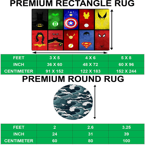 Rug Living Room Size Chart