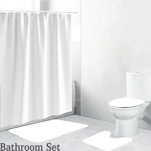 Inktee Store - Versace Navy Golden Pattern Logo Limited Luxury Brand Bathroom Sets Image