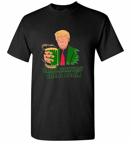 Inktee Store - Trump Make St Patrick'S Day Great Again Men'S T-Shirt Image