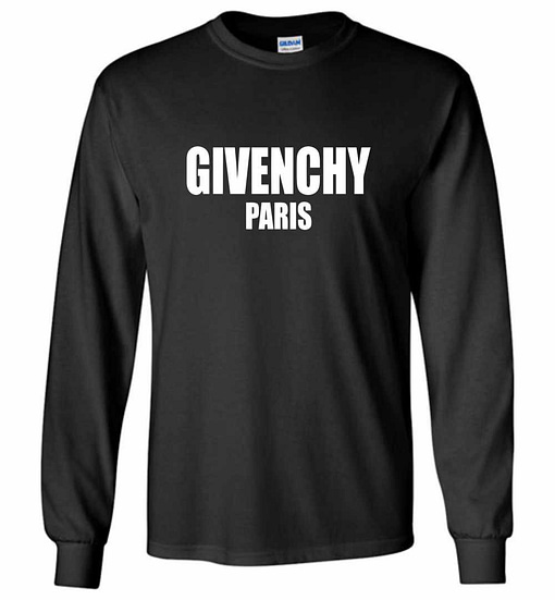Inktee Store - Givenchy Paris Long Sleeve T-Shirt Image