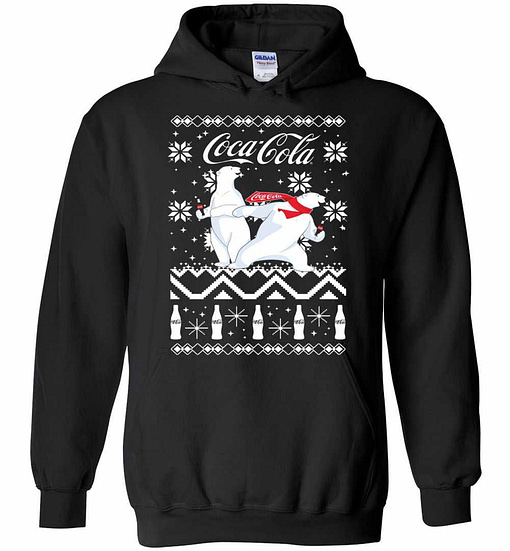 Inktee Store - Coca-Cola Ugly Polar Bear Slide Hoodies Image