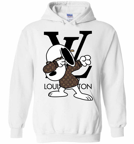 Inktee Store - Snoopy Louis Vuitton Dabbing Hoodies Image