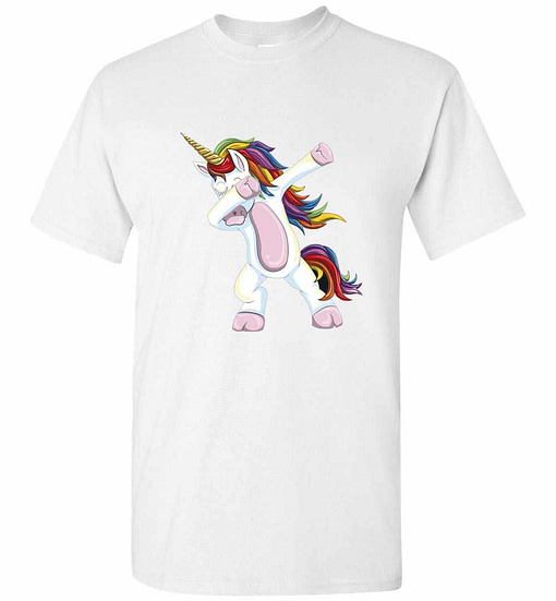 Inktee Store - Dabbing Unicorn Shirt - Funny Unicorn Dab Men'S T-Shirt Image