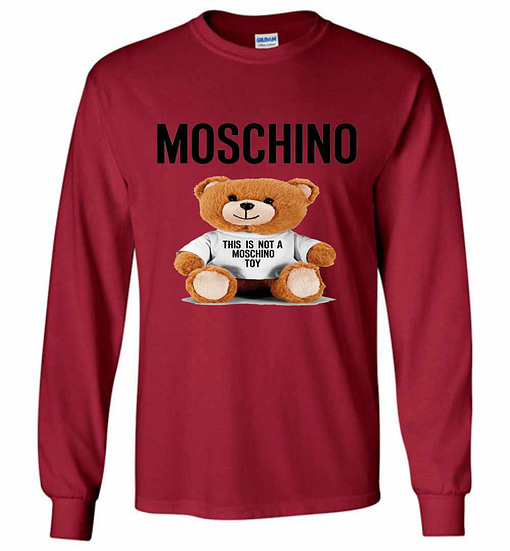 Inktee Store - Moschino Bear Long Sleeve T-Shirt Image