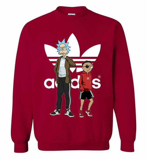 Inktee Store - Rick And Morty Adidas Sweatshirt Image