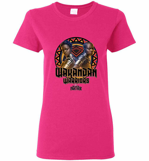 Inktee Store - Marvel Black Panther Movie Warrior Circle Graphic Women'S T-Shirt Image