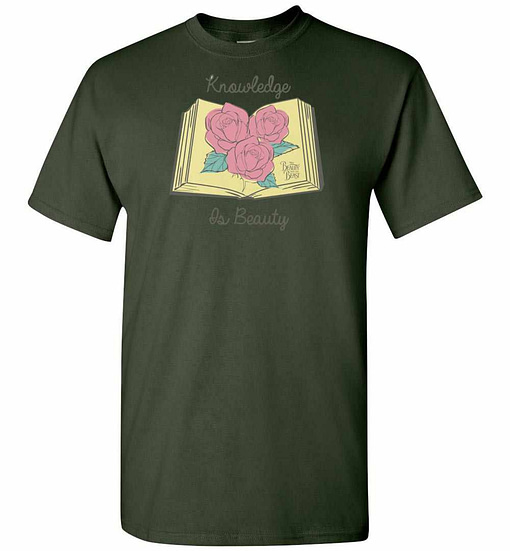 Inktee Store - Disney Beauty The Beast Knowledge Beauty Graphic Men'S T-Shirt Image